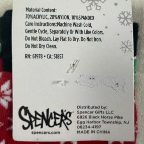Spencer’s FAFO Green Funny Santa Socks - Picture 6 of 7